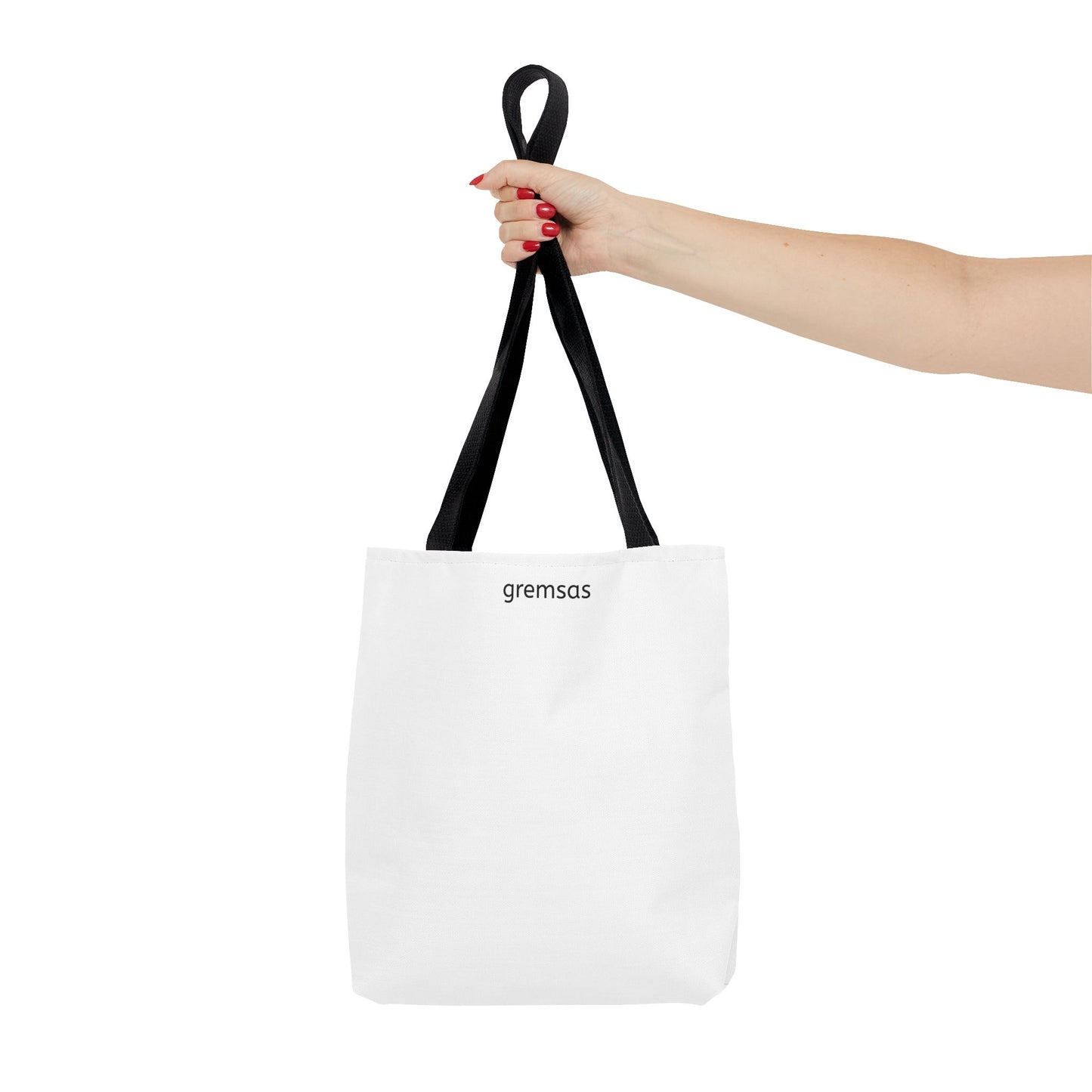 Minimal Logo Tote Bag — Classic All-Over Print Canvas Tote