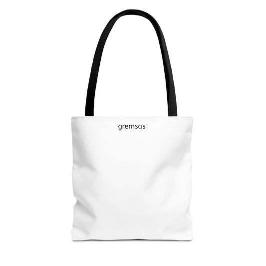 Minimal Logo Tote Bag — Classic All-Over Print Canvas Tote