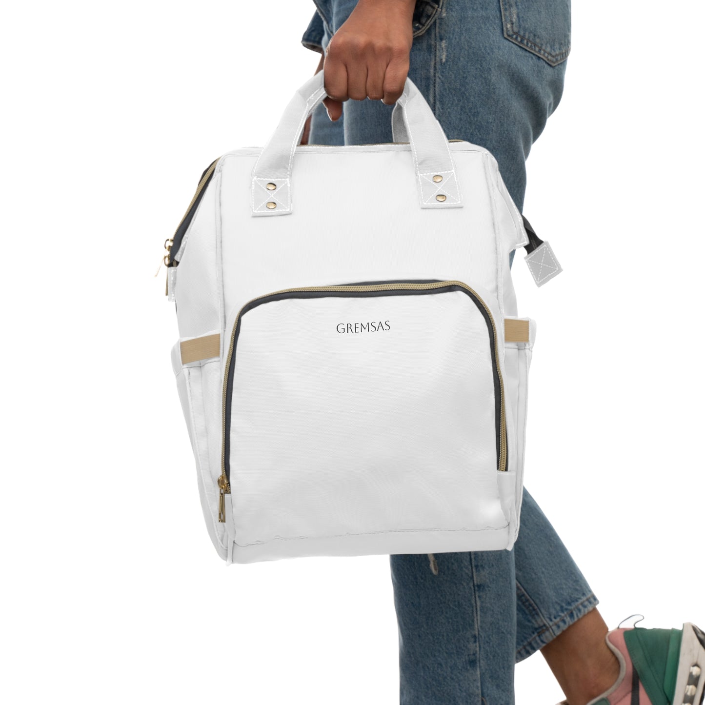 Multifunctional Diaper Backpack — Spacious Waterproof Baby Nappy Bag with Changing Mat & Multiple Pockets