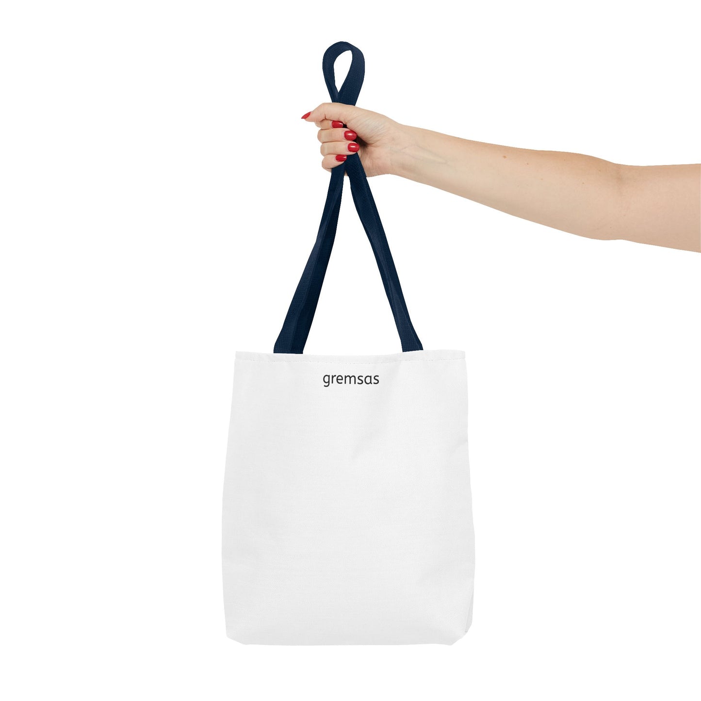 Minimal Logo Tote Bag — Classic All-Over Print Canvas Tote