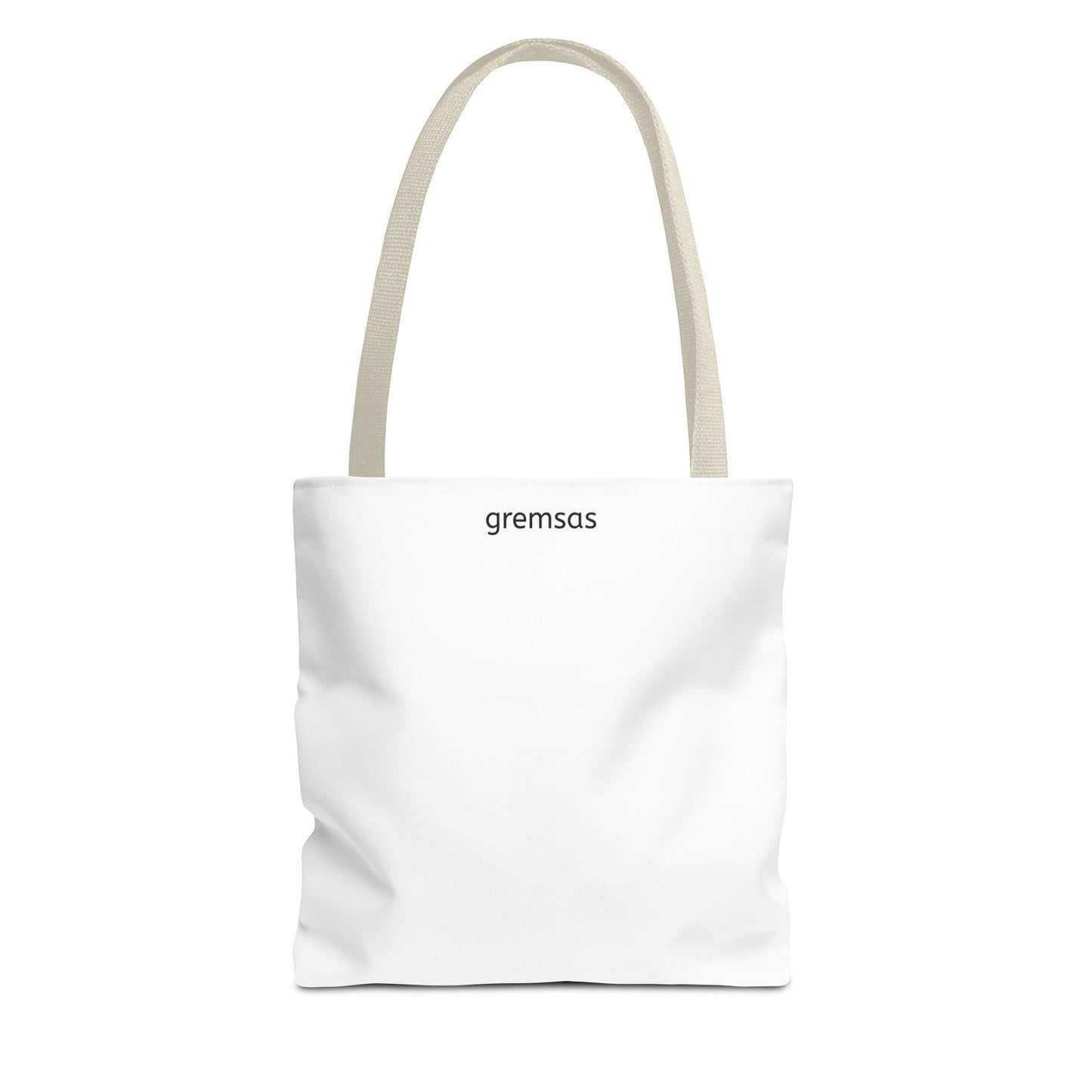 Minimal Logo Tote Bag — Classic All-Over Print Canvas Tote