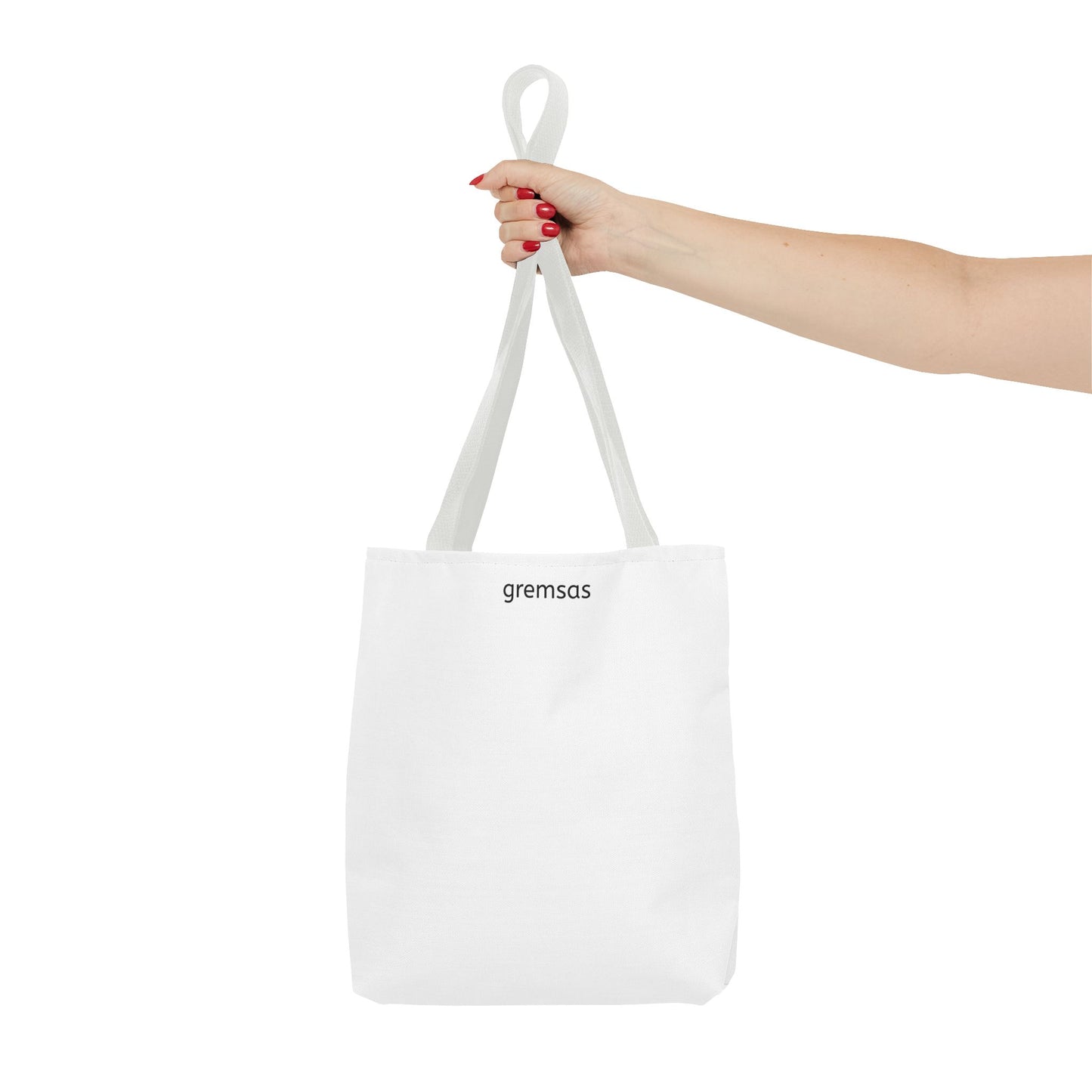 Minimal Logo Tote Bag — Classic All-Over Print Canvas Tote