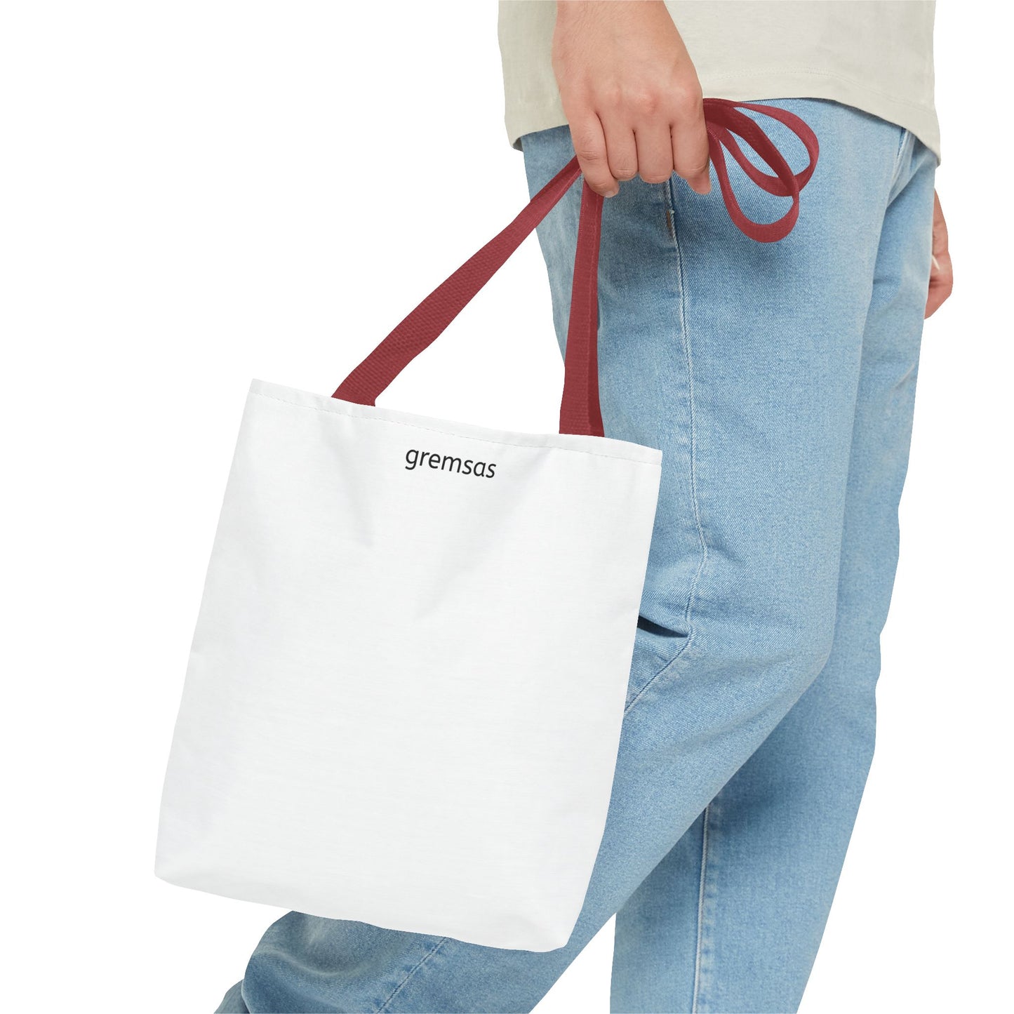 Minimal Logo Tote Bag — Classic All-Over Print Canvas Tote