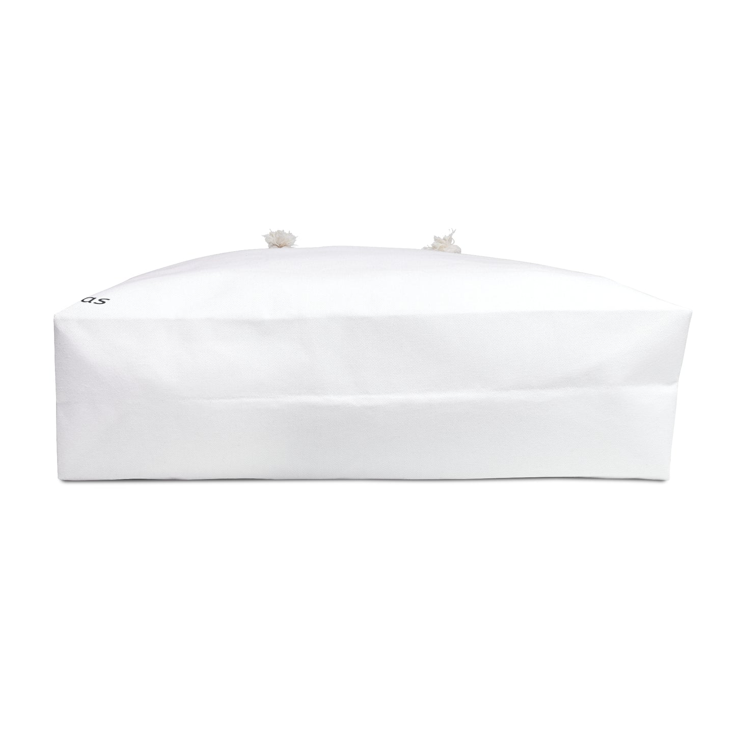 Blank White Weekender Bag — Large Canvas Tote with Rope Handles