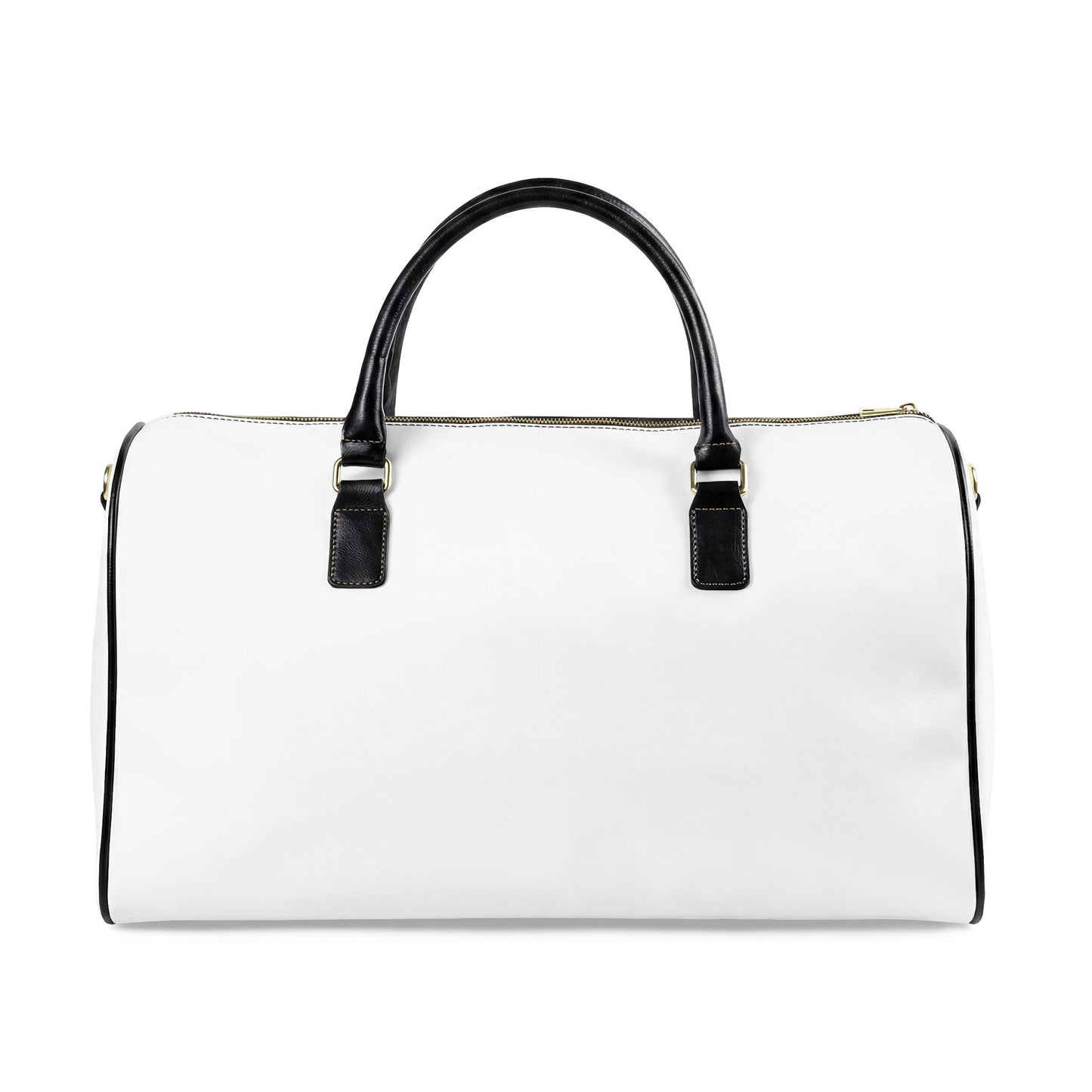 Classic Faux Leather Travel Duffle Bag — Weekender Carryall