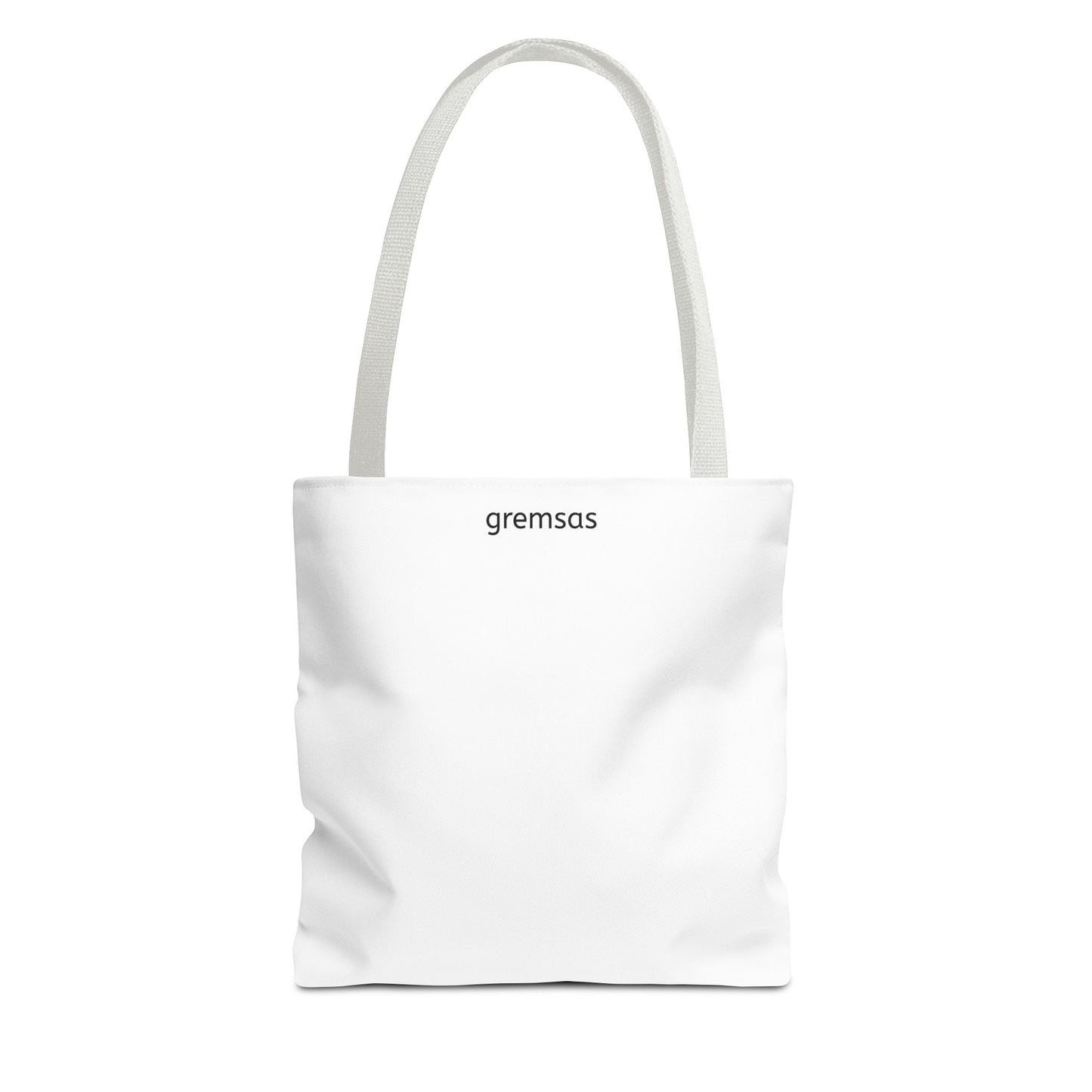 Minimal Logo Tote Bag — Classic All-Over Print Canvas Tote