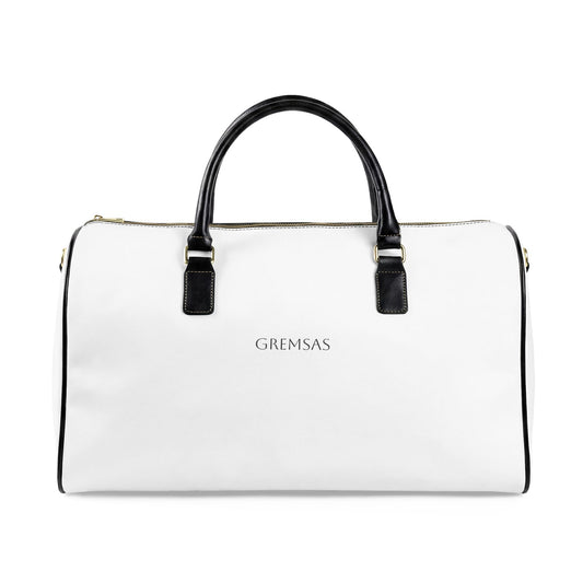 Classic Faux Leather Travel Duffle Bag — Weekender Carryall