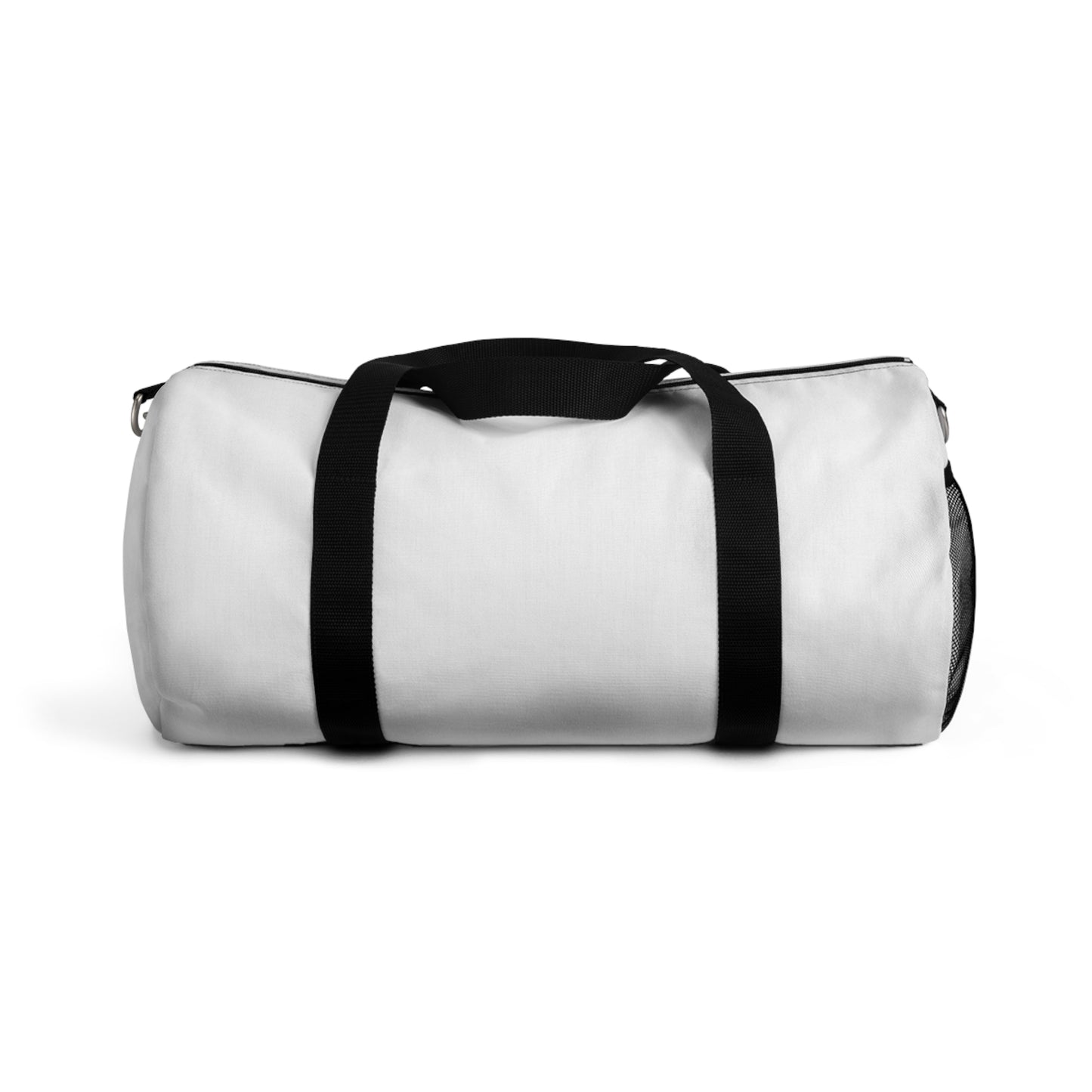 Classic White Duffel Bag – Spacious Travel & Gym Carryall