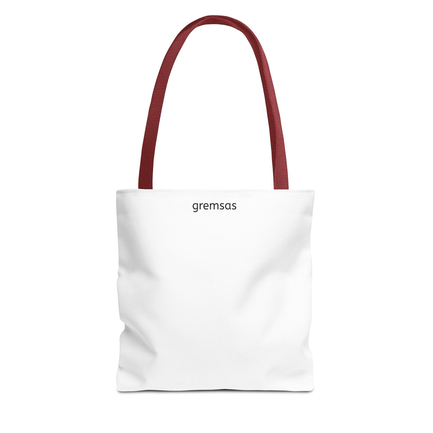 Minimal Logo Tote Bag — Classic All-Over Print Canvas Tote