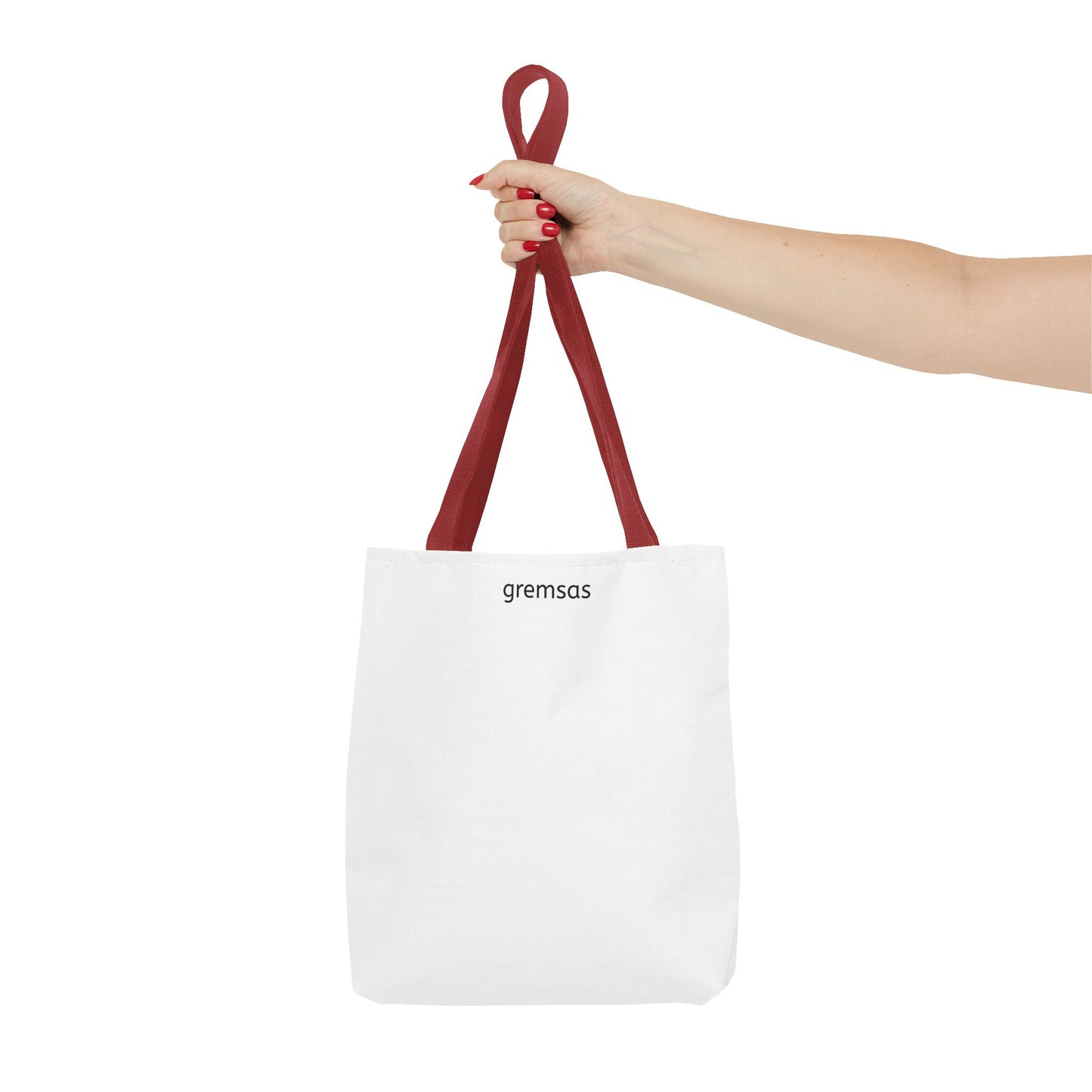 Minimal Logo Tote Bag — Classic All-Over Print Canvas Tote
